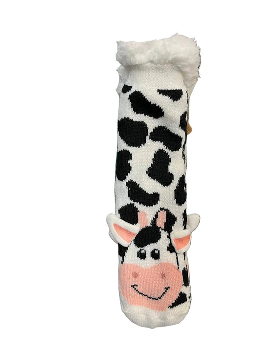 Cow Sherpa Socks