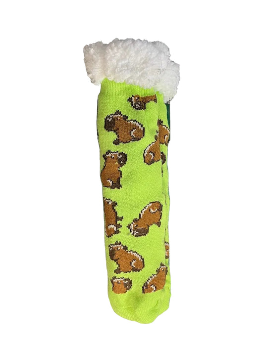 Capybara Sherpa Socks