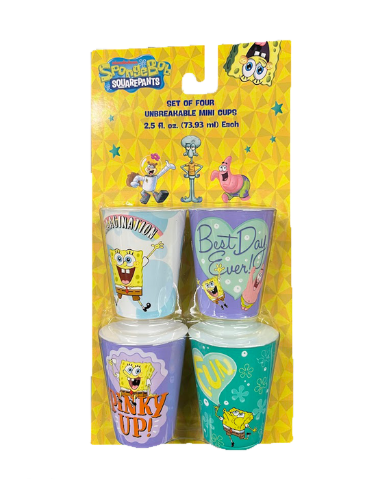 SpongeBob SquarePants Pinky Mini Cup 4-Pack