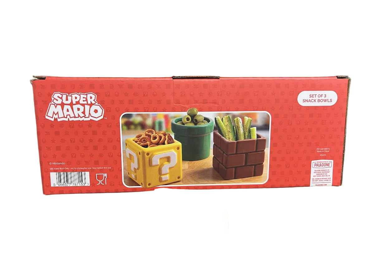 Super Mario Snack Bowl 3-Pack