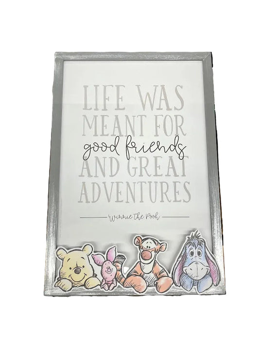 Winnie the Pooh Life MDF Sign