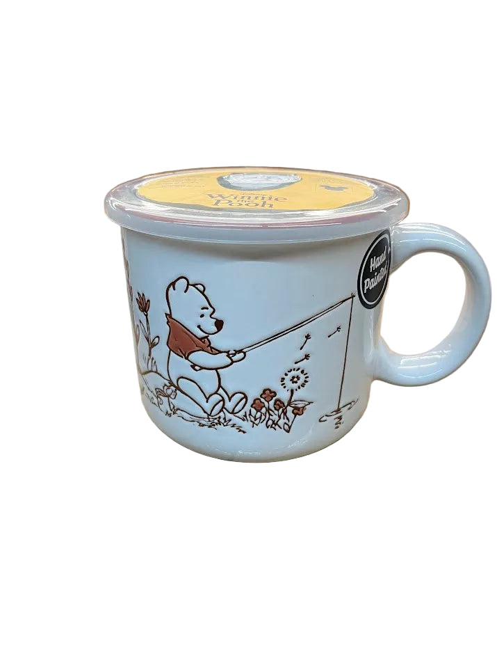 Winnie the Pooh Fishing 24oz Mug with Lid