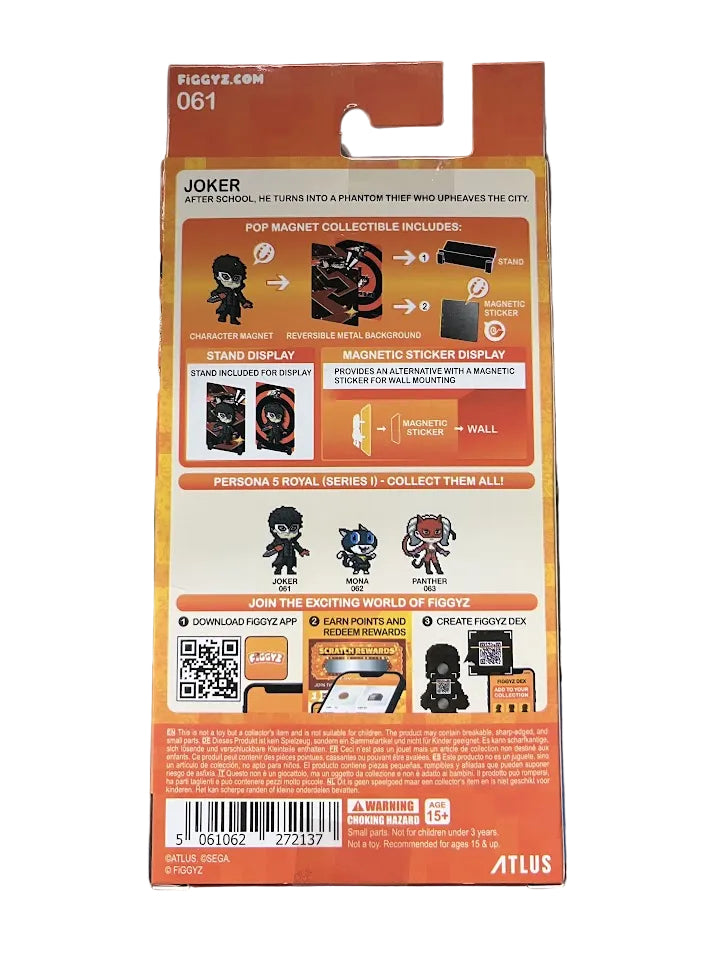 Figgyz Persona 5 Joker Pop Magnet Collectible