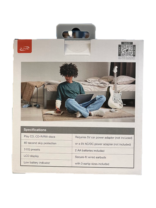 Ilive CD Player with Earbuds