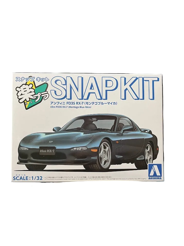 Efini FD3S RX-7 Blue Snap Model Kit