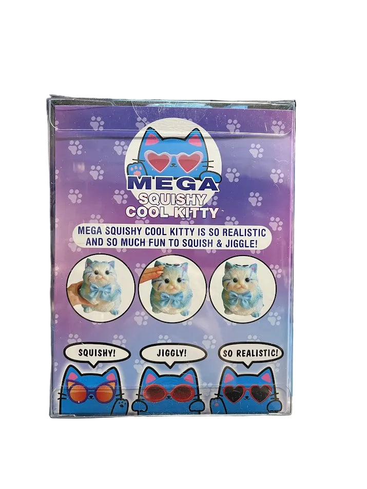 Mega Kitty Blue Squishy Toy [style may vary]