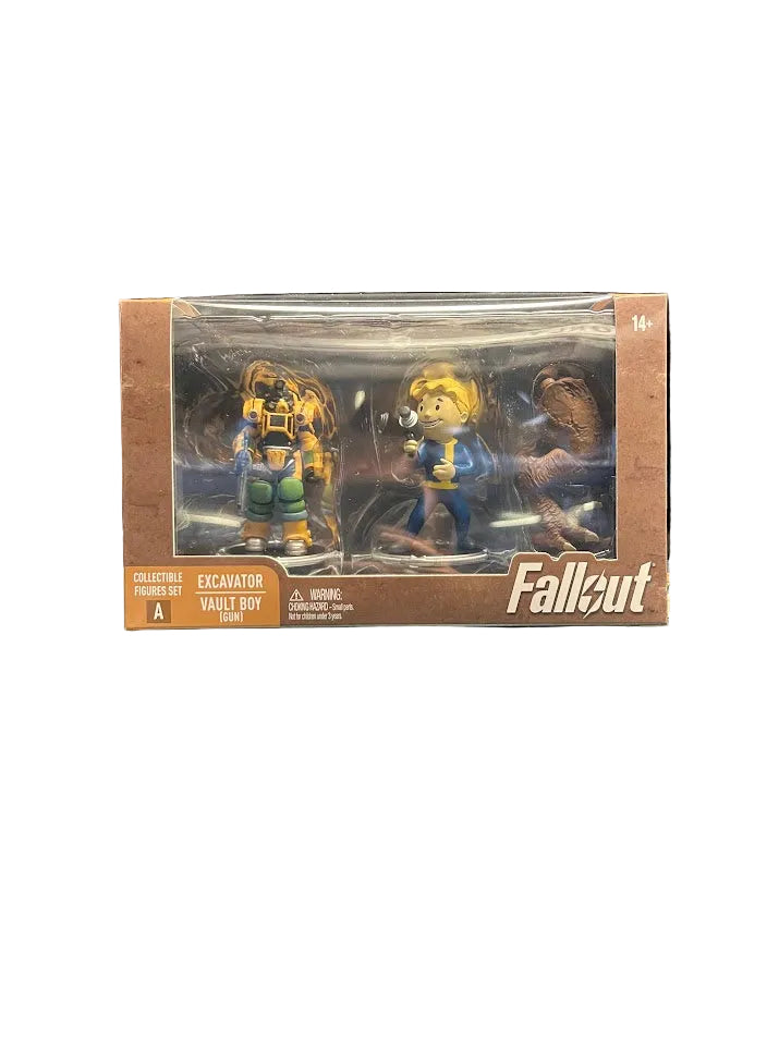 Fallout Excavator and Vault Boy Figures
