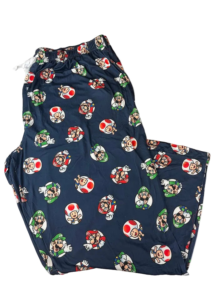 Mario Bros Toad Pajama Pants