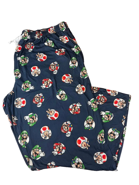 Mario Bros Toad Pajama Pants