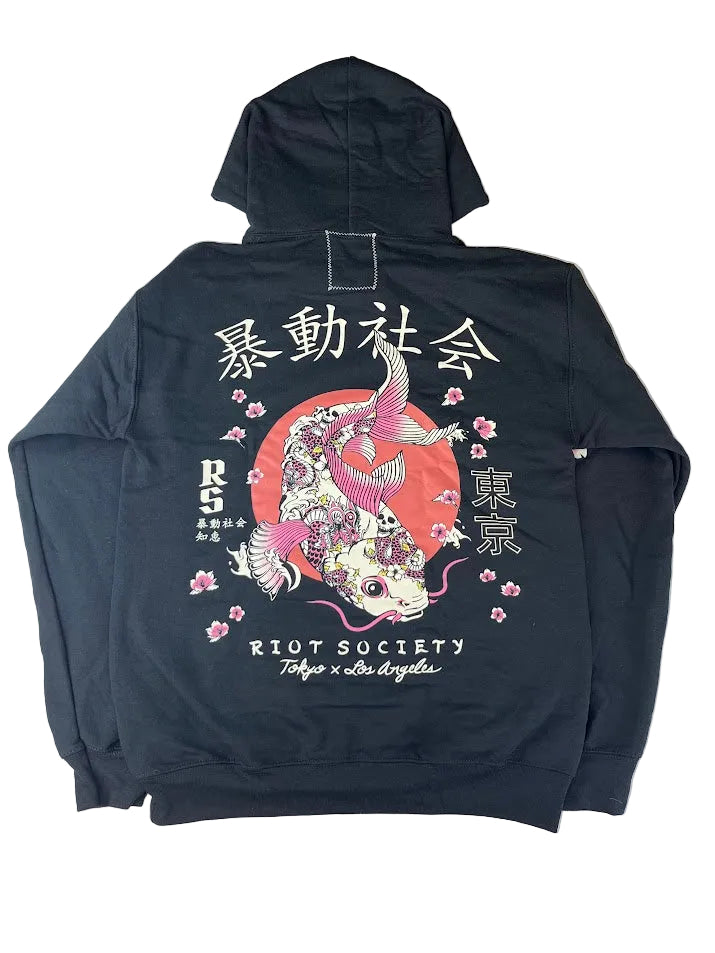 Riot Society Koi Blossom Hoodie