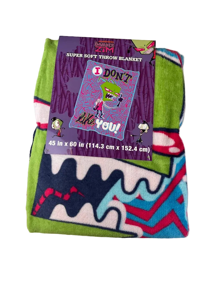 Invader Zim I Do Not Like You Throw Blanket