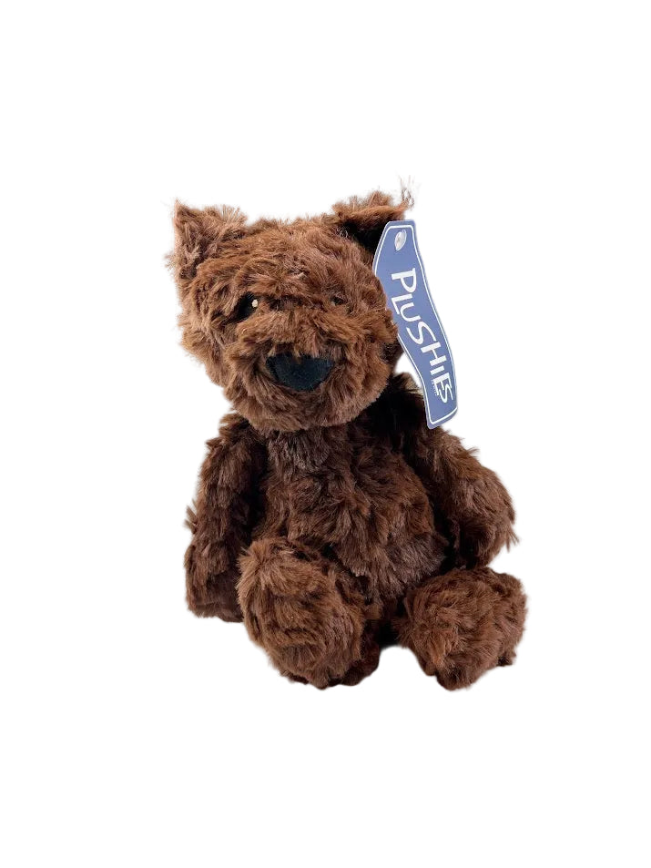 Rose 9in Brown Bear Plush