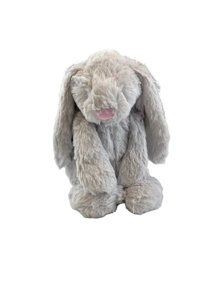 Rose 9in Gray Bunny Plush