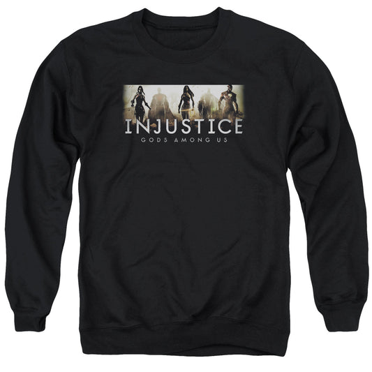 Injustice Gods Among Us - Logo - Adult Crewneck Sweatshirt - Black