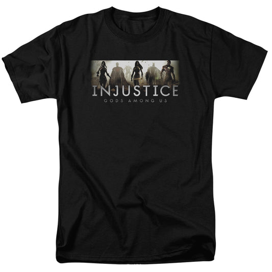 Injustice Gods Among Us - Logo - Short Sleeve Adult 18/1 - Black T-shirt