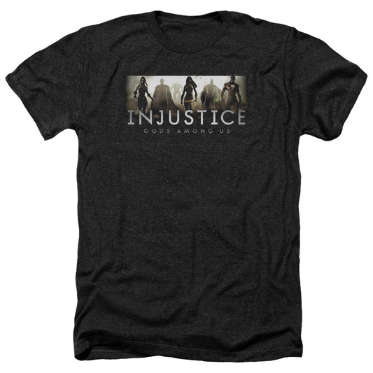 Injustice Gods Among Us - Logo - Adult Heather-black