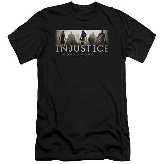 Injustice Gods Among Us - Logo - Short Sleeve Adult 30/1 - Black T-shirt