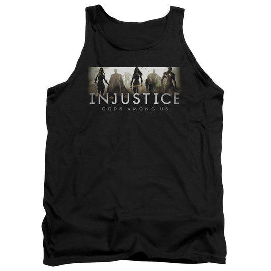 Injustice Gods Among Us - Logo - Adult Tank - Black