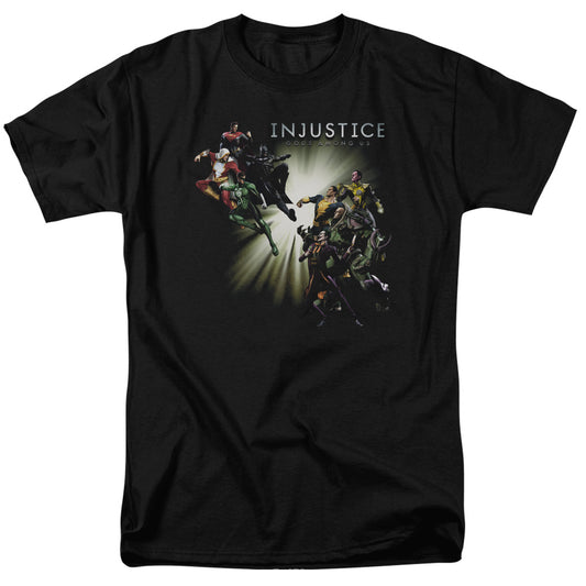 Injustice Gods Among Us - Good Vs Evils - Short Sleeve Adult 18/1 - Black T-shirt