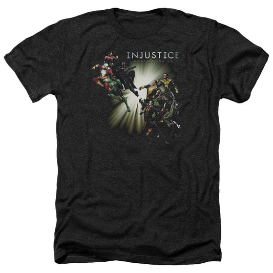 Injustice Gods Among Us - Good Vs Evils - Adult Heather-black