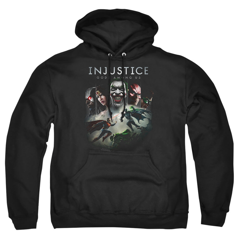 Injustice Gods Among Us - Key Art - Adult Pull-over Hoodie - Black