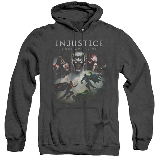 Injustice Gods Among Us - Key Art - Adult Heather Hoodie - Black