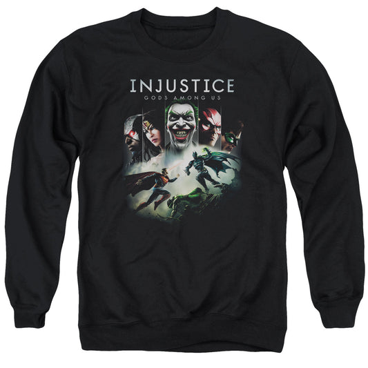 Injustice Gods Among Us - Key Art - Adult Crewneck Sweatshirt - Black