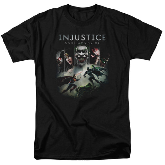 Injustice Gods Among Us - Key Art - Short Sleeve Adult 18/1 - Black T-shirt