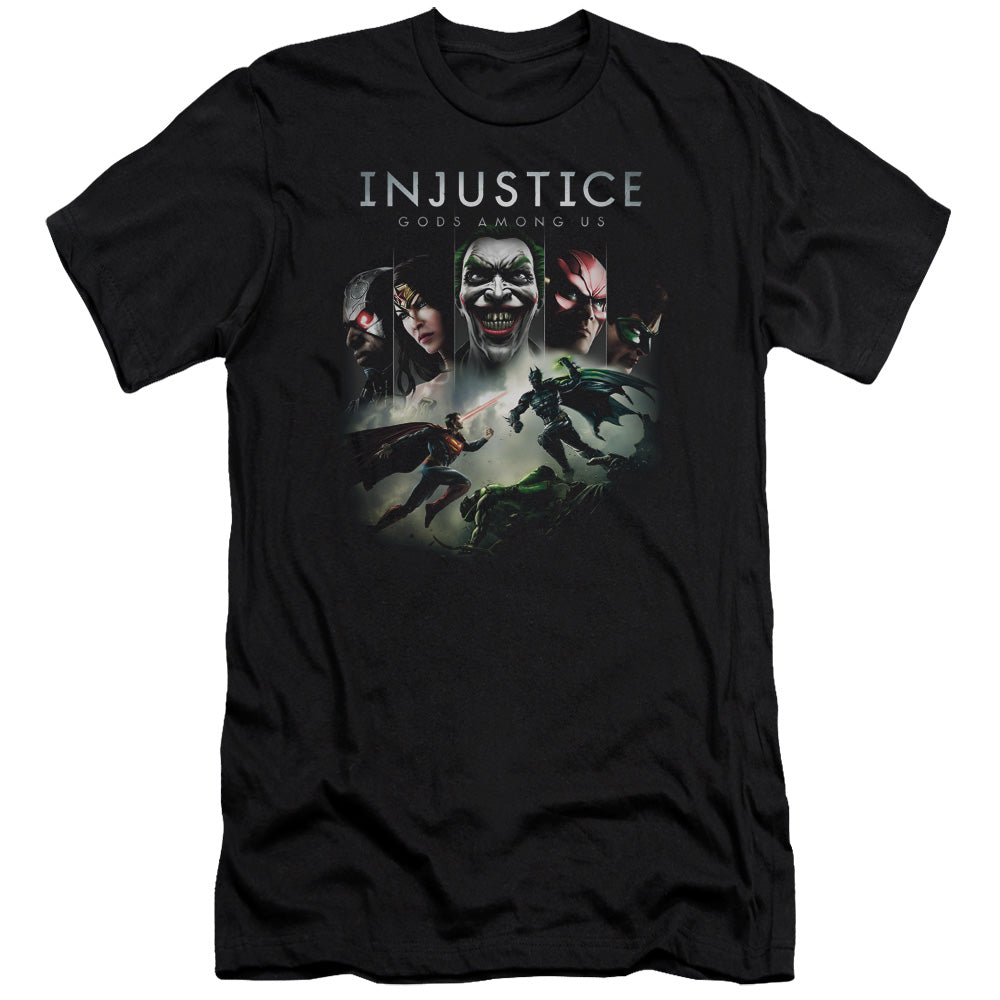 Injustice Gods Among Us - Key Art - Short Sleeve Adult 30/1 - Black T-shirt
