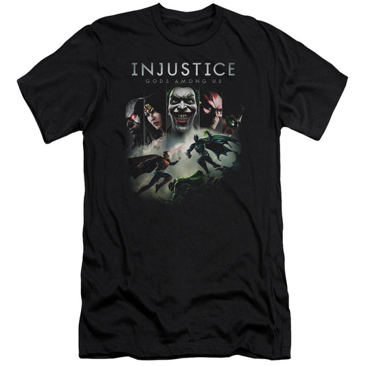 Injustice Gods Among Us - Key Art - Short Sleeve Adult 30/1 - Black T-shirt
