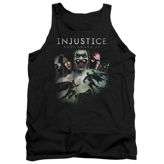 Injustice Gods Among Us - Key Art - Adult Tank - Black