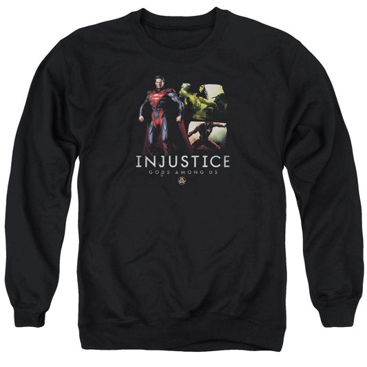 Injustice Gods Among Ushort Sleeveupermans Revenge - Adult Crewneck Sweatshirt - Black T-shirt