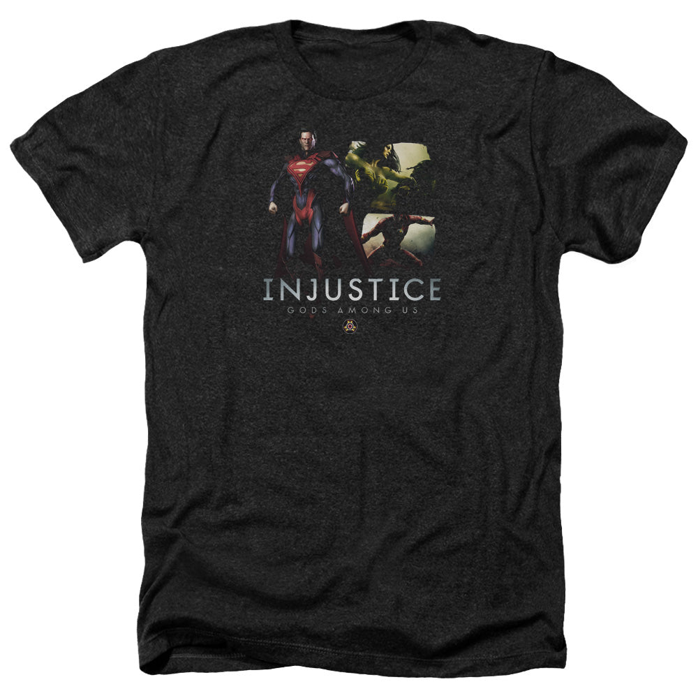 Injustice Gods Among Ushort Sleeveupermans Revenge - Adult Heather-black T-shirt