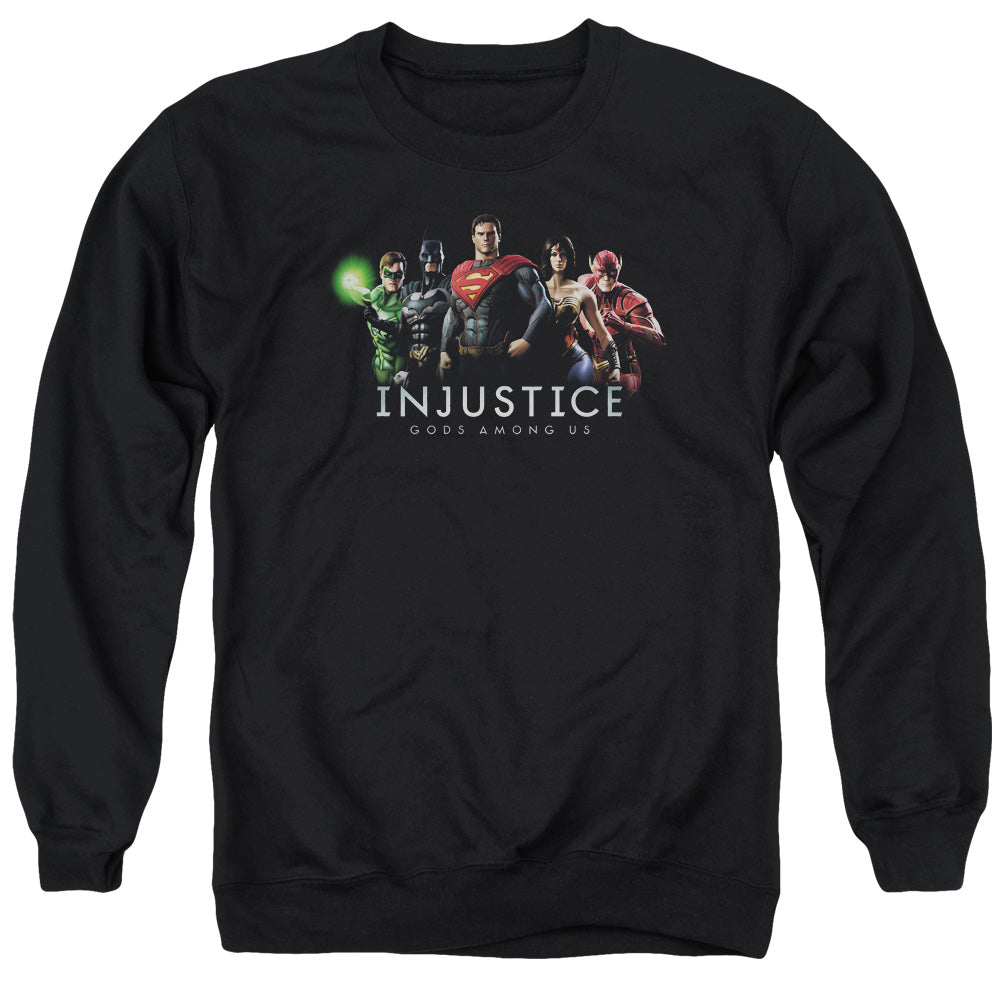 Injustice Gods Among Us - Injustice League - Adult Crewneck Sweatshirt - Black