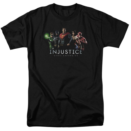 Injustice Gods Among Us - Injustice League - Short Sleeve Adult 18/1 - Black T-shirt