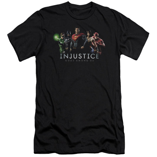 Injustice Gods Among Us - Injustice League - Short Sleeve Adult 30/1 - Black T-shirt