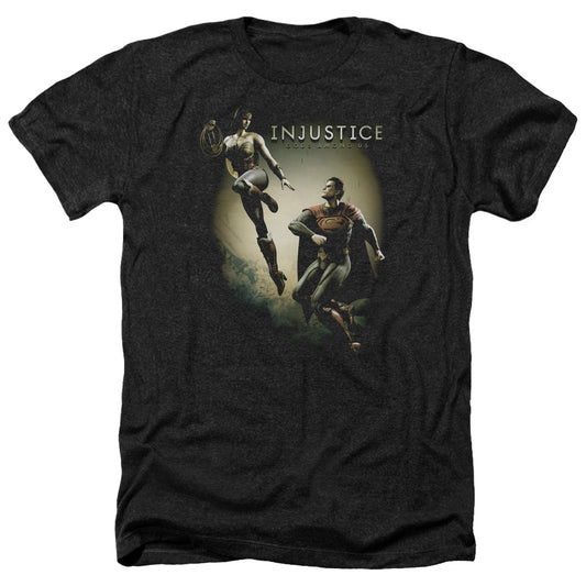 Injustice Gods Among Us - Battle Of The Gods - Adult Heather-black