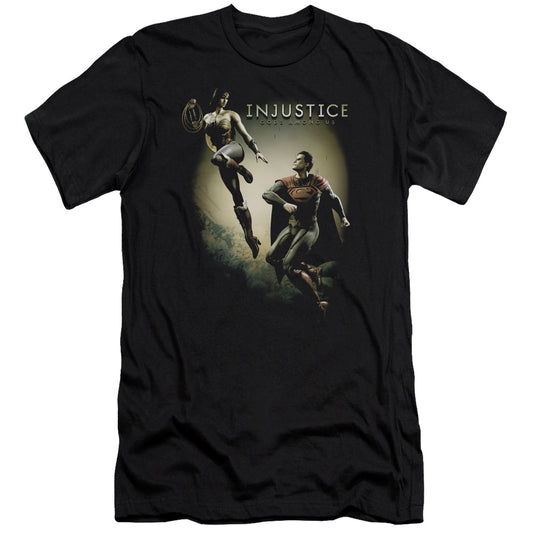 Injustice Gods Among Us - Battle Of The Gods-premuim Canvas Adult Slim Fit 30/1 - Black