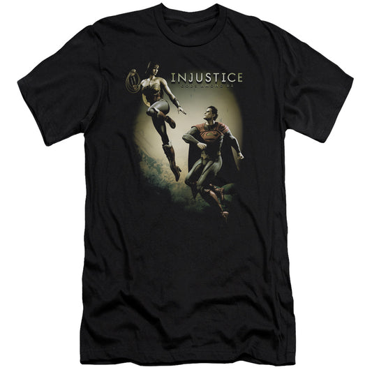 Injustice Gods Among Us - Battle Of The Gods - Short Sleeve Adult 30/1 - Black T-shirt