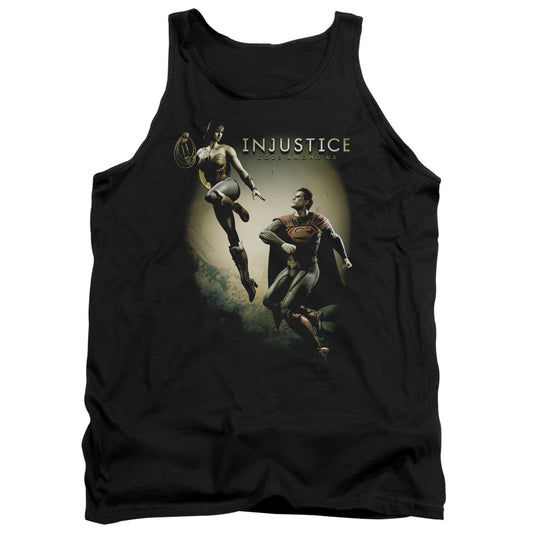 Injustice Gods Among Us - Battle Of The Gods - Adult Tank - Black