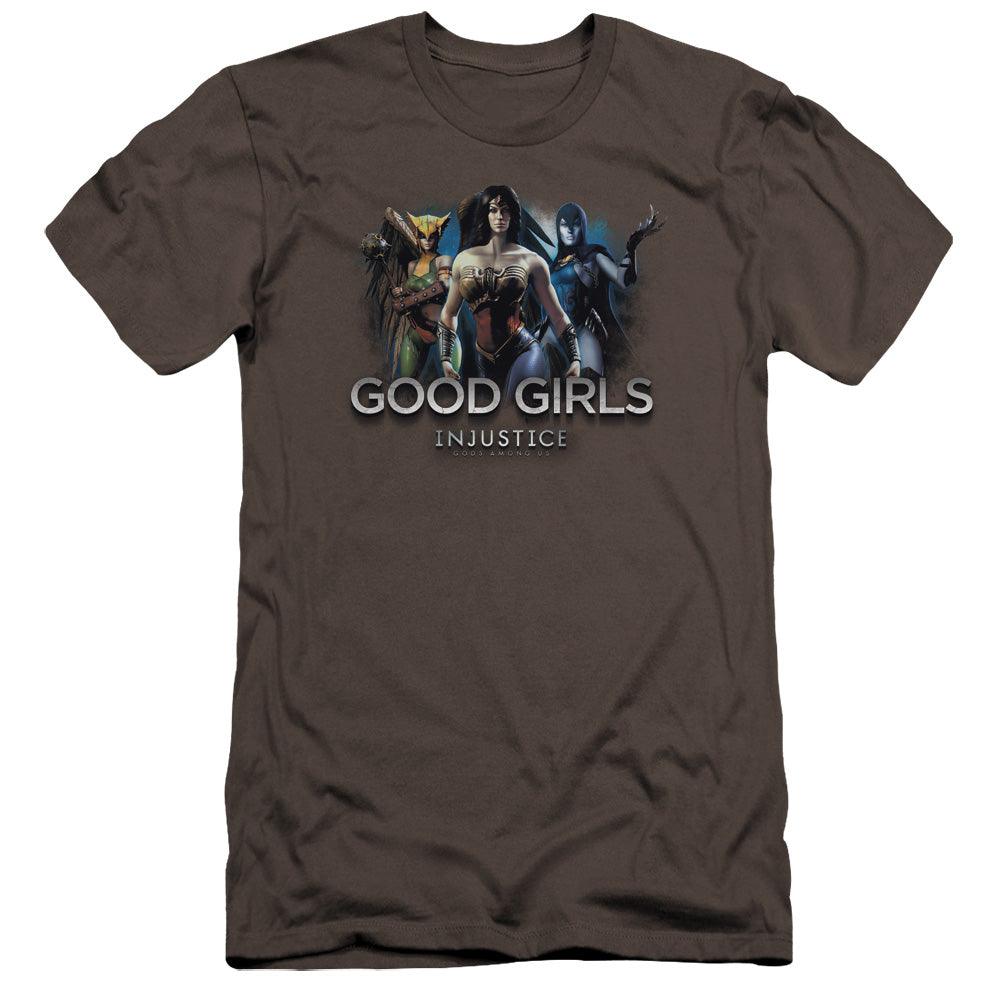 Injustice Gods Among Us - Good Girls-premuim Canvas Adult Slim Fit 30/1 - Charcoal