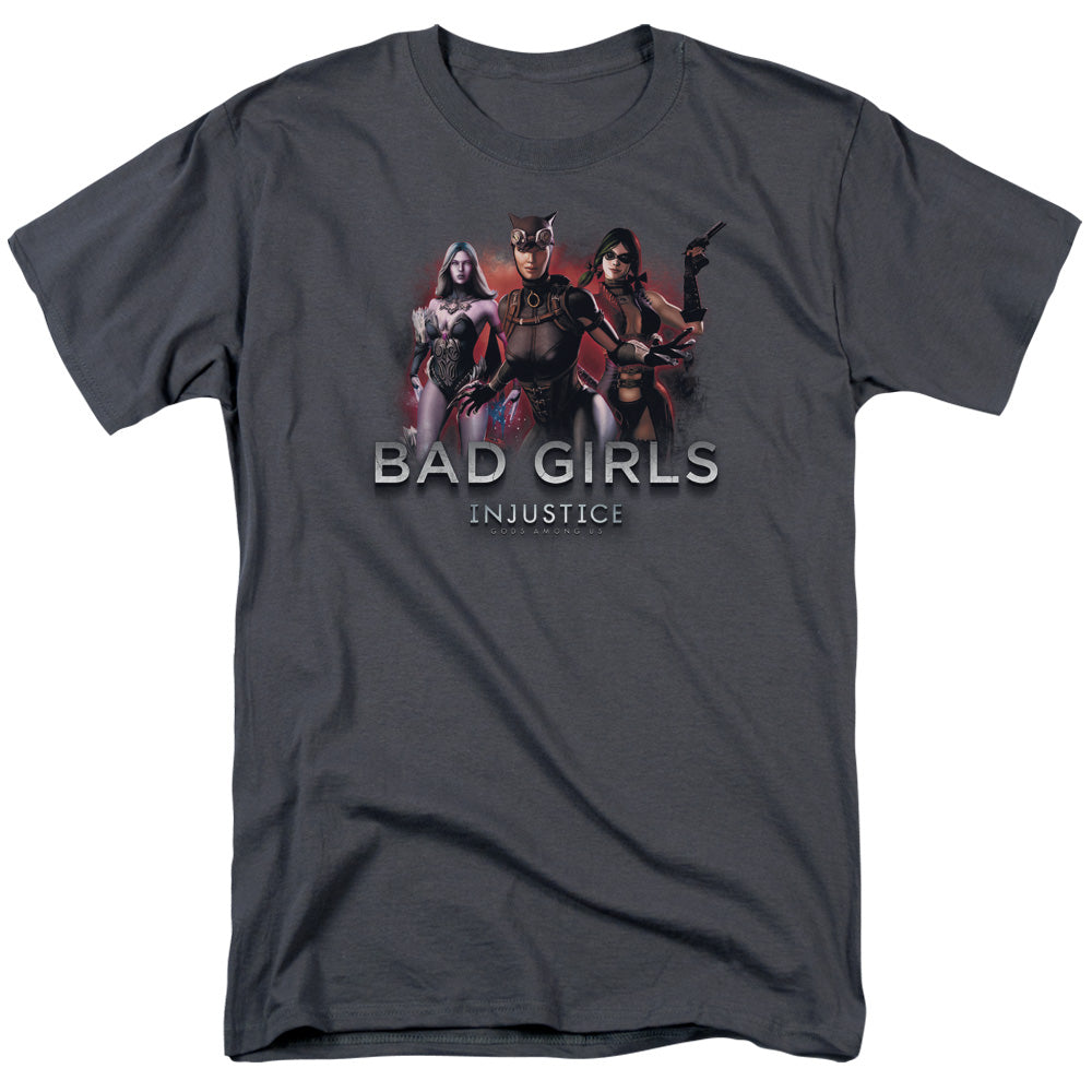 Injustice Gods Among Us - Bad Girls - Short Sleeve Adult 18/1 - Charcoal T-shirt