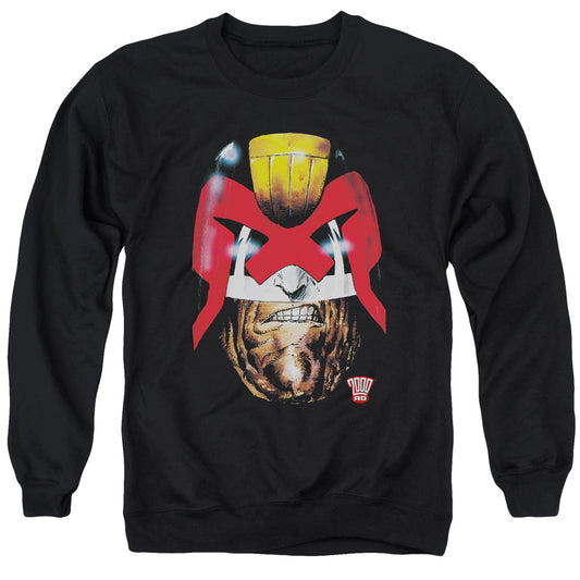 Judge Dredd - Dredds Head - Adult Crewneck Sweatshirt - Black