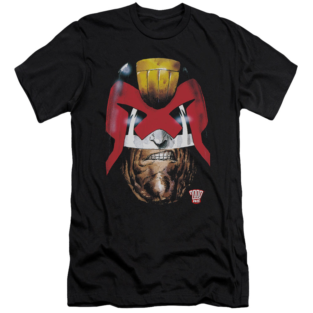 JUDGE DREDD DREDDS HEAD - S/S ADULT 30/1 - BLACK T-Shirt