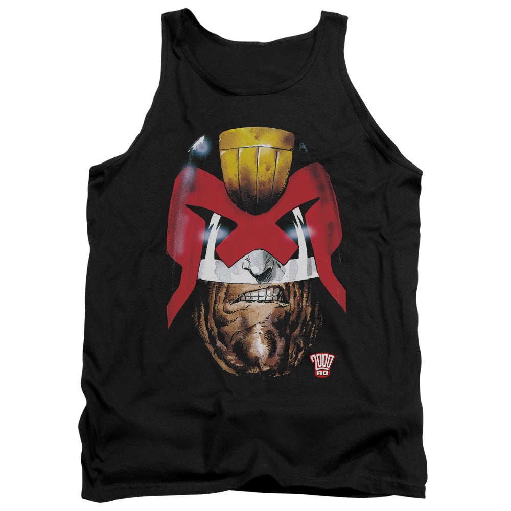 Judge Dredd Dredds Head - Adult Tank - Black