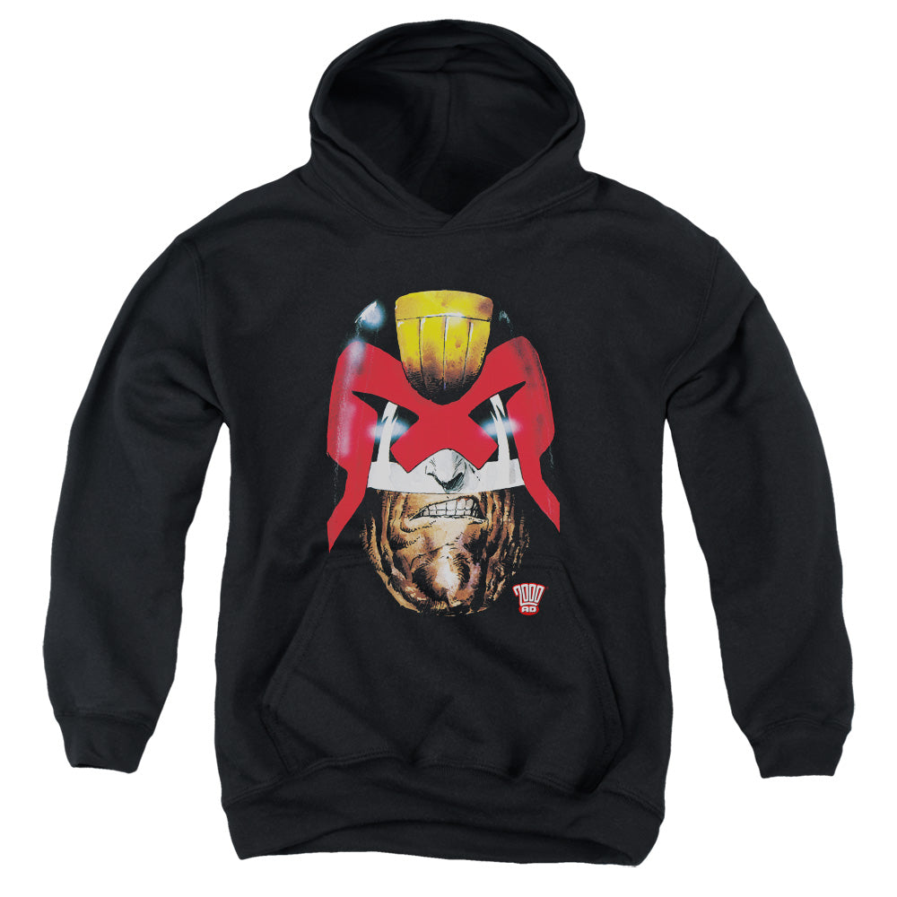 Judge Dredd - Dredds Head - Youth Pull-over Hoodie - Black