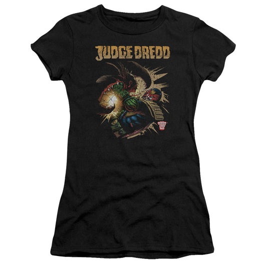 Judge Dredd - Blast Away - Short Sleeve Junior Sheer - Black T-shirt