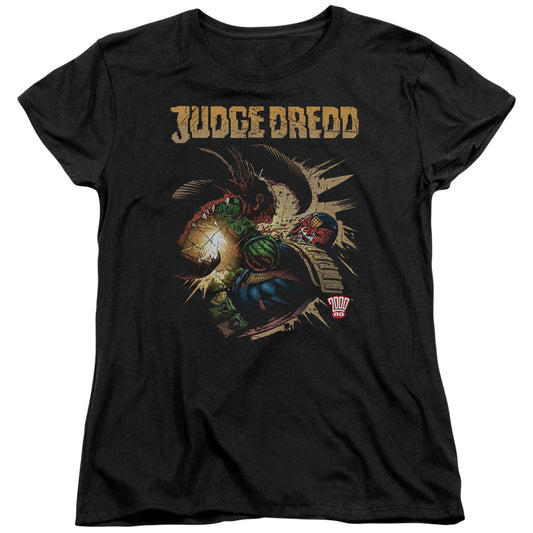 Judge Dredd - Blast Away - Short Sleeve Womens Tee - Black T-shirt