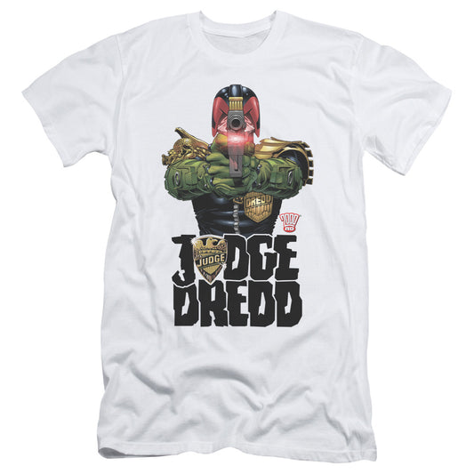 Judge Dredd - In My Sights - Short Sleeve Adult 30/1 - White T-shirt