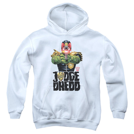 Judge Dredd - In My Sights - Youth Pull-over Hoodie - White